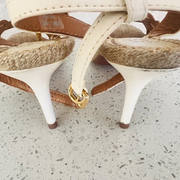 Tory Burch Aileen Sandal-Veg Leahter, size 6.5 with Original box - Picture 2 of 6